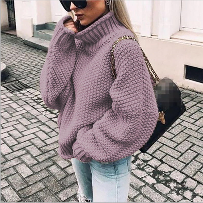 Innovative Women's Pretty Turtleneck Batwing Sleeve Sweaters