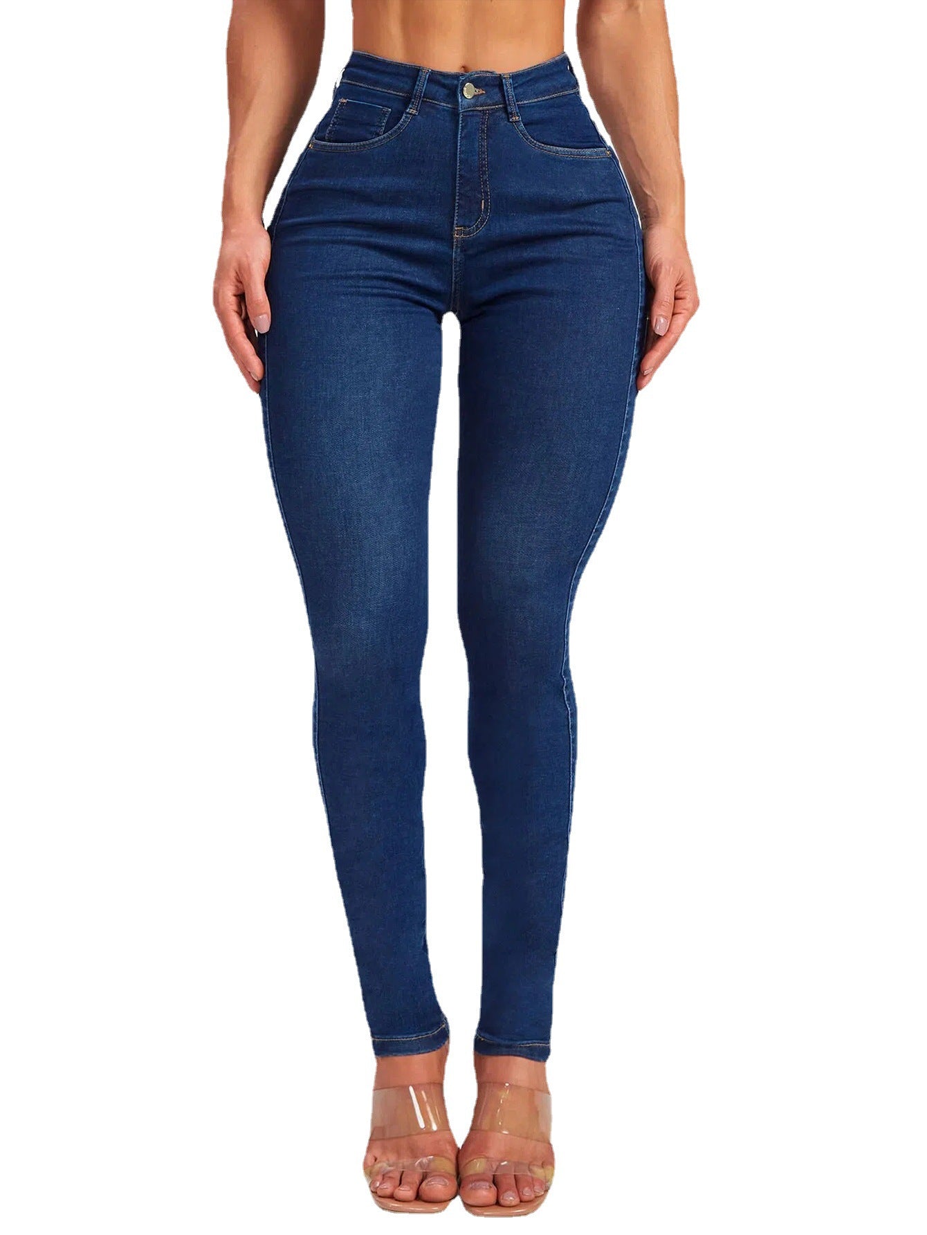 Women's Spring Slim Fit Skinny Stretch High Jeans