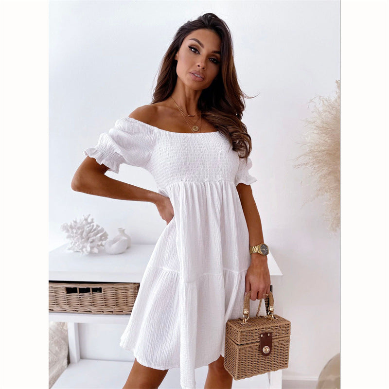 Women's Summer Backless Off-shoulder Long Dress Dresses