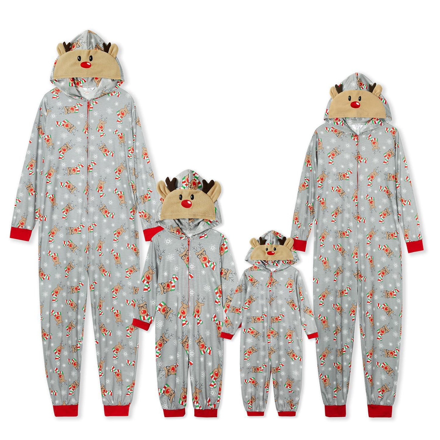 Christmas Wear Fashion Hooded Printing Romper Suits