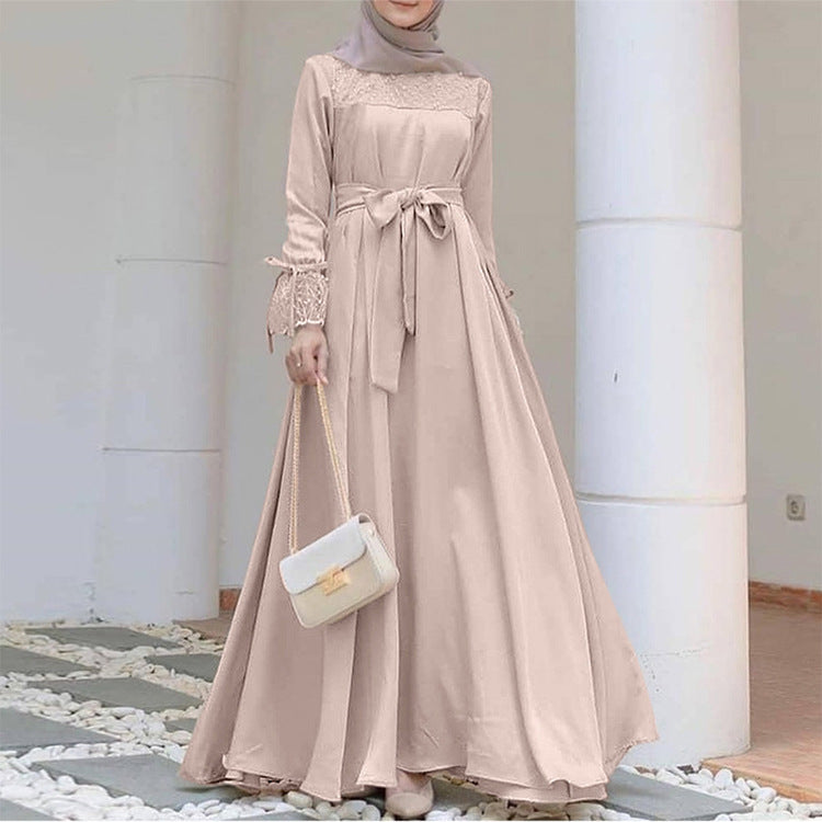 Women's Creative Summer Solid Color Stretch Muslim Clothing