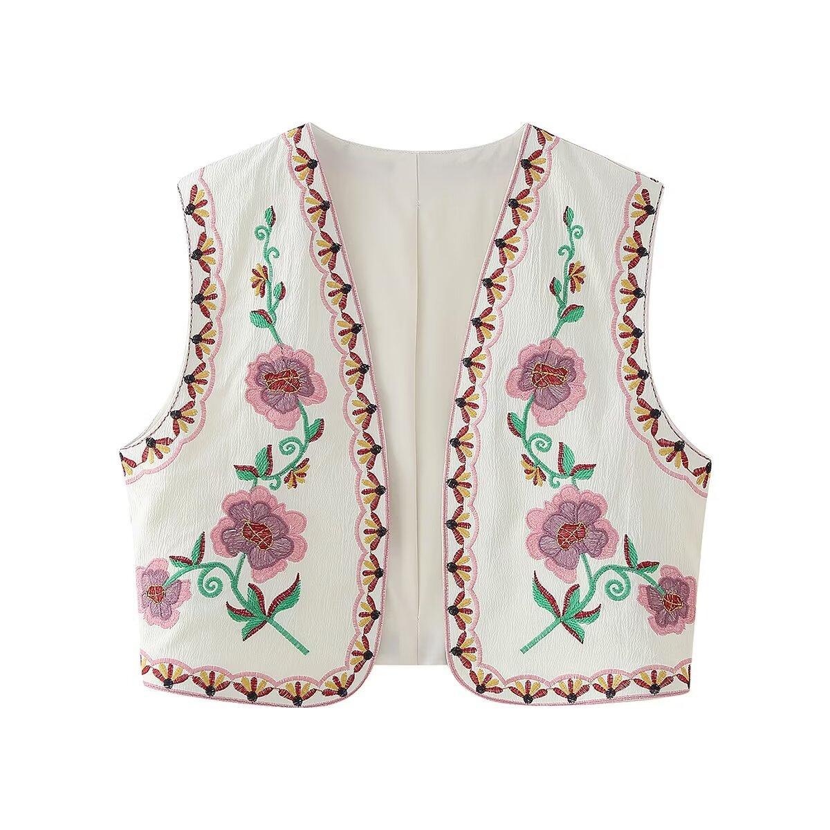 Women's Innovative Summer Fashionable Retro Embroidered Vests