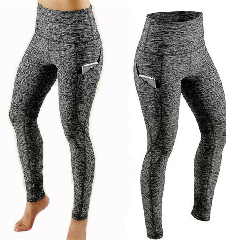 Women's Slim Fit Fitness Side Pocket Sports Leggings