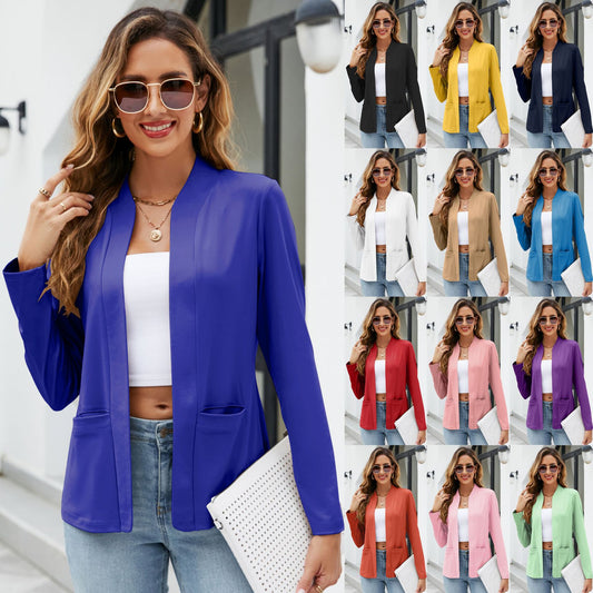 Women's Elegant Classy Fashion Wear Pocket Blazers