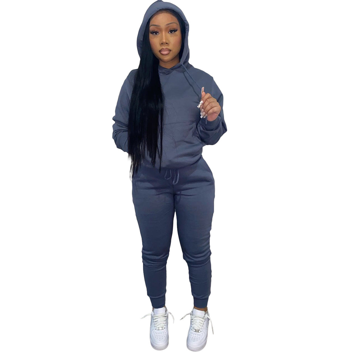 Women's Hoody Two-piece Casual Sports Hoodie Suits