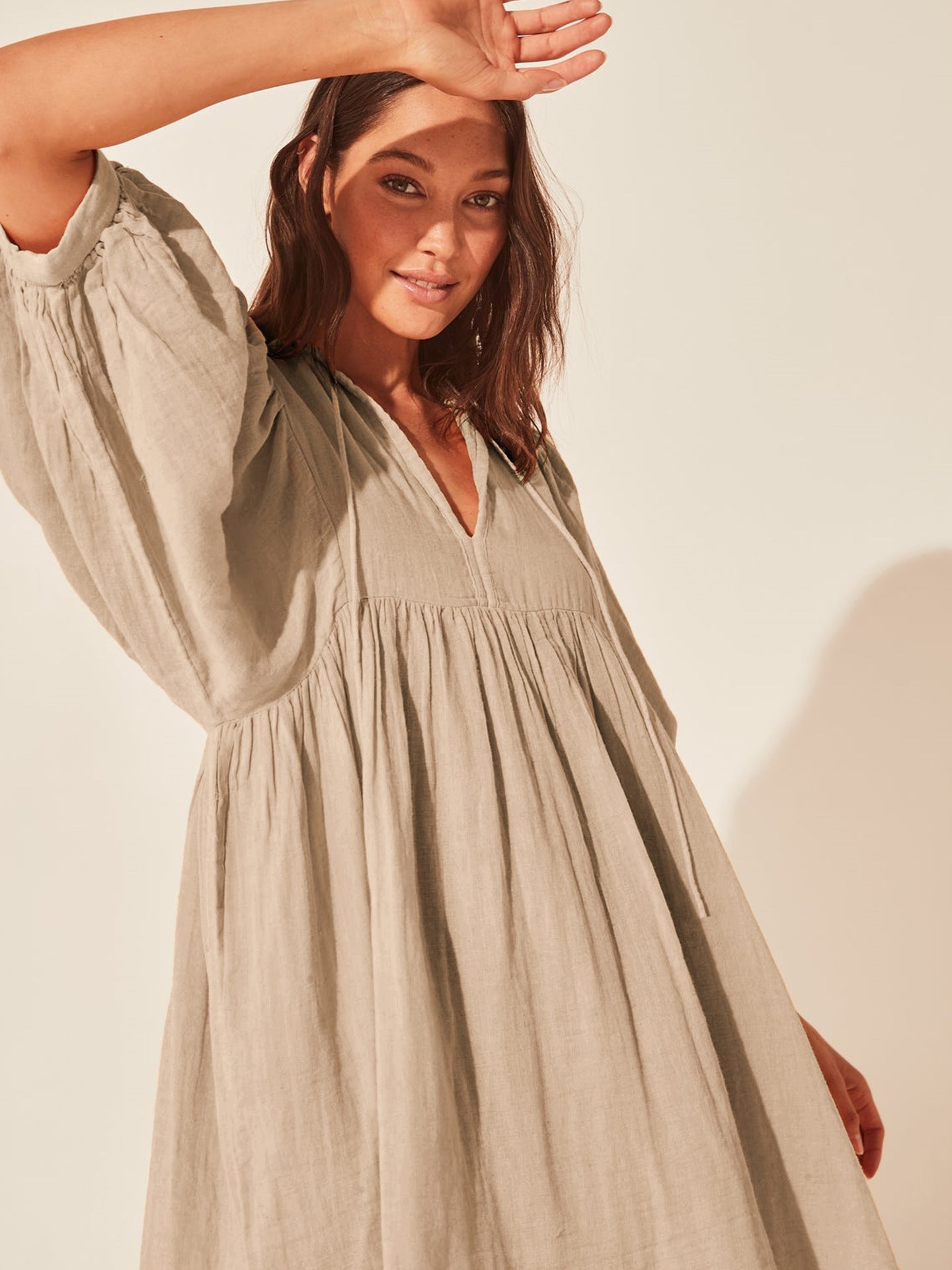 Women's Loose Lantern Sleeve Casual And Sweet Dresses