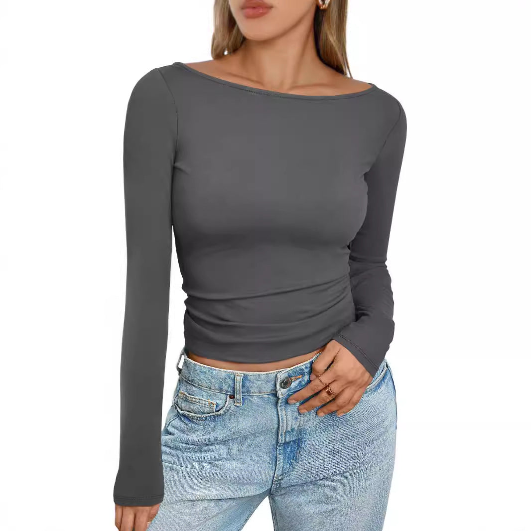 Women's Comfortable Slim Fit Long-sleeved T-shirt Blouses