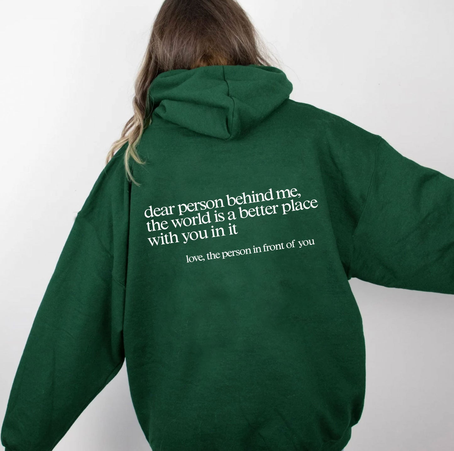 Women's Hoody Letter Slogan Printed Kangaroo Pocket Sweaters