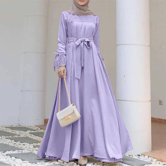 Women's Creative Summer Solid Color Stretch Muslim Clothing