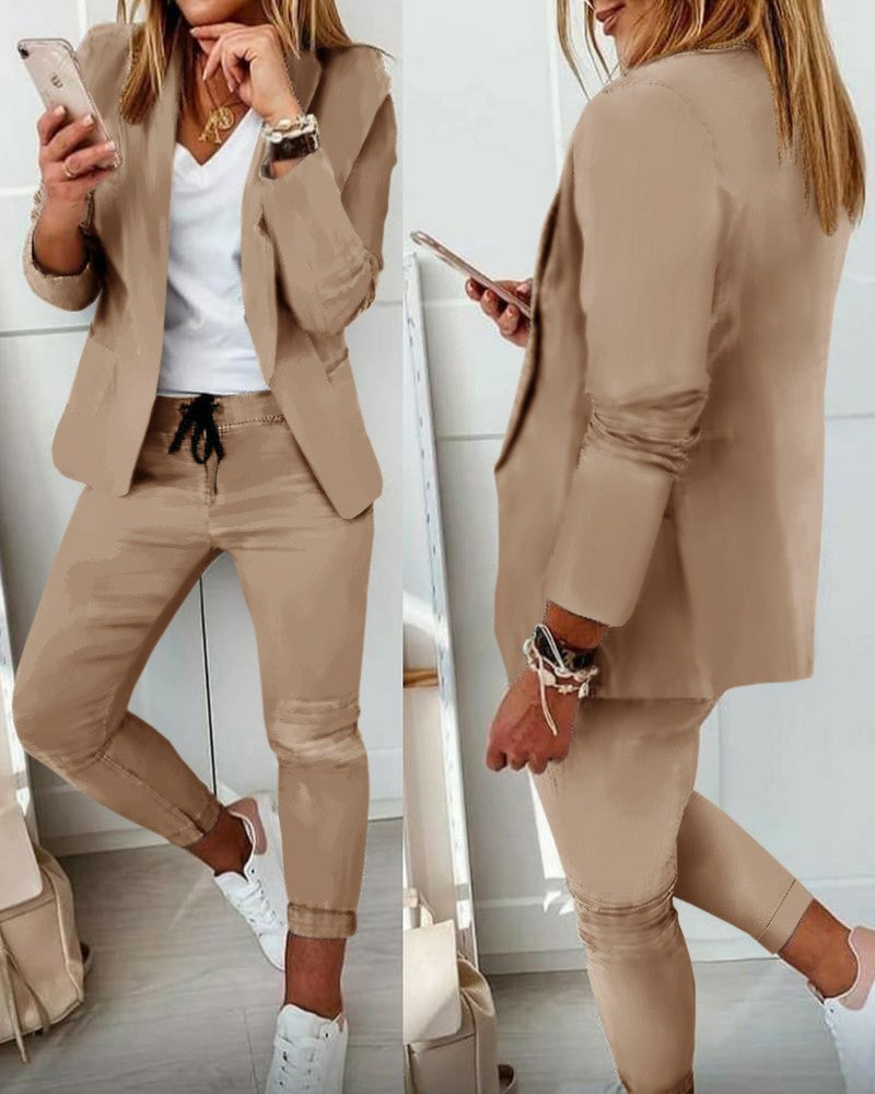 Women's Glamorous Stylish Casual Fashion Set Suits