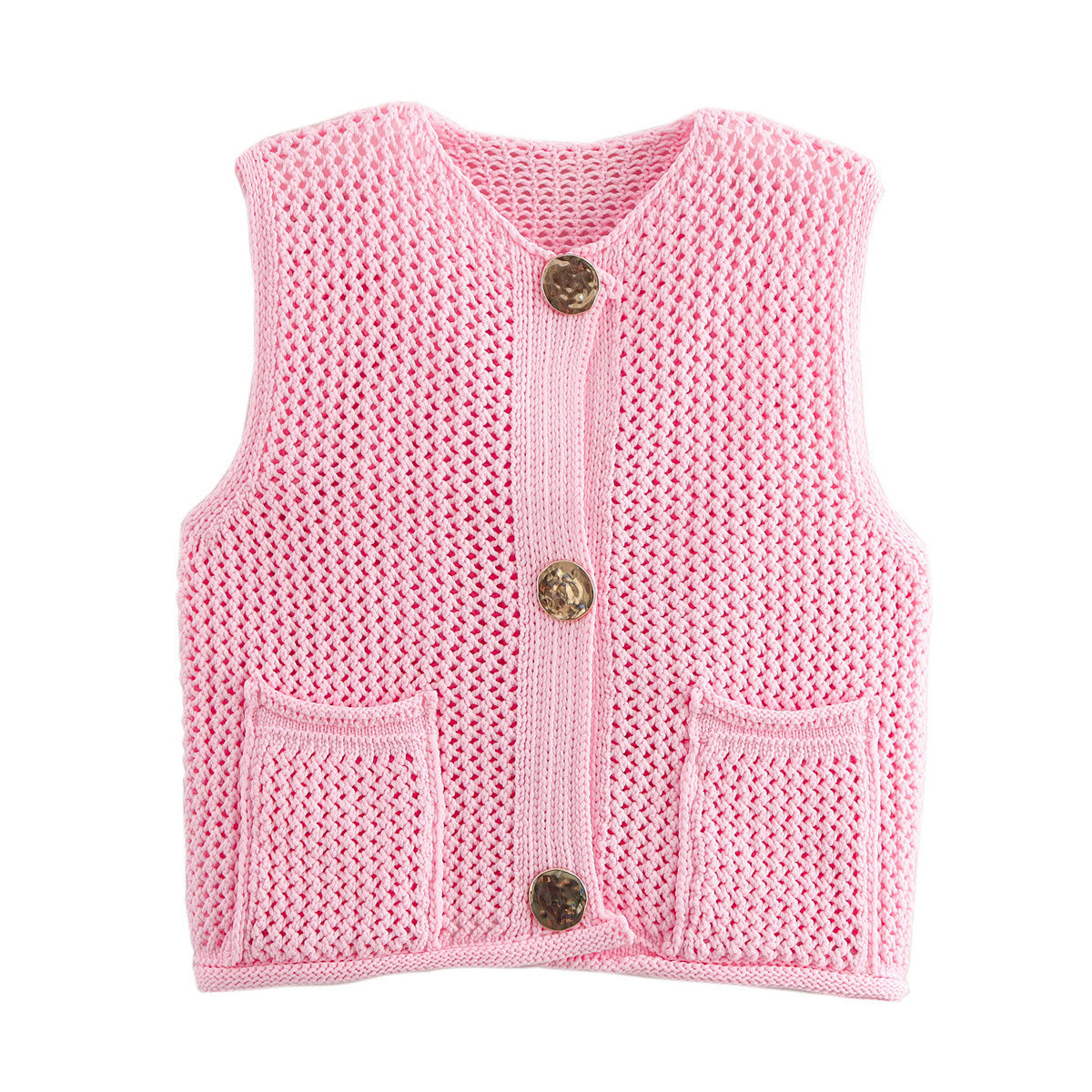 Women's Street Fashion Casual Thick Needle Vests