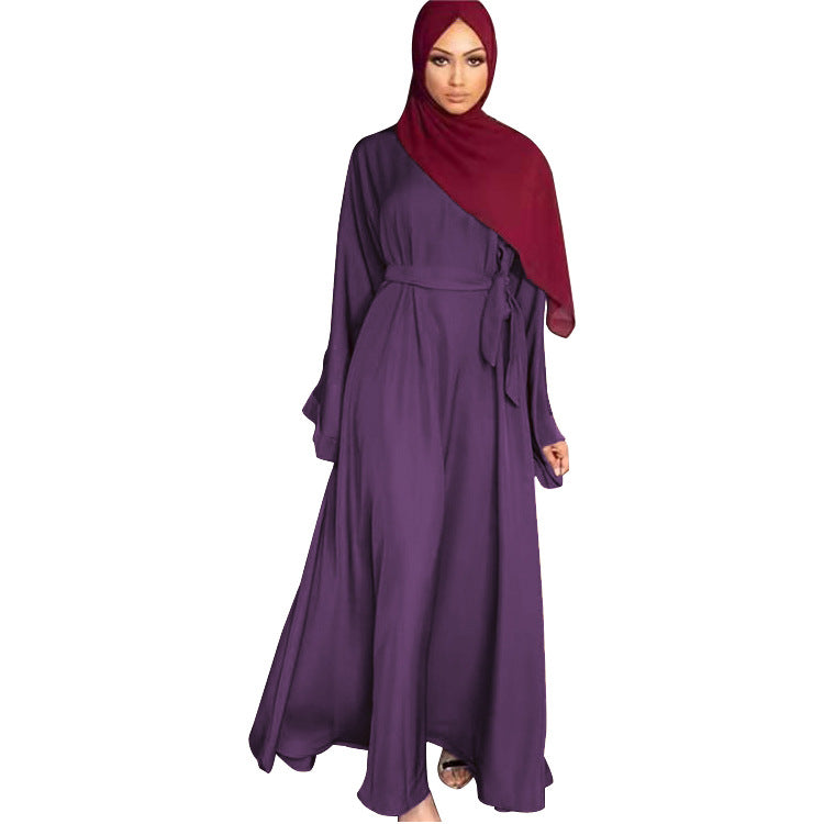 Malay Robe Minimalist Basic Solid Color Clothing