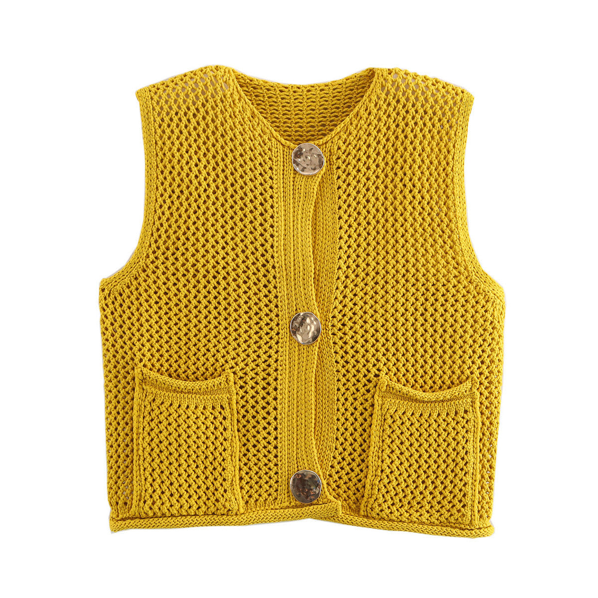 Women's Street Fashion Casual Thick Needle Vests