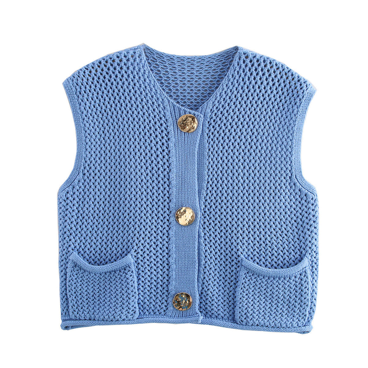 Women's Street Fashion Casual Thick Needle Vests