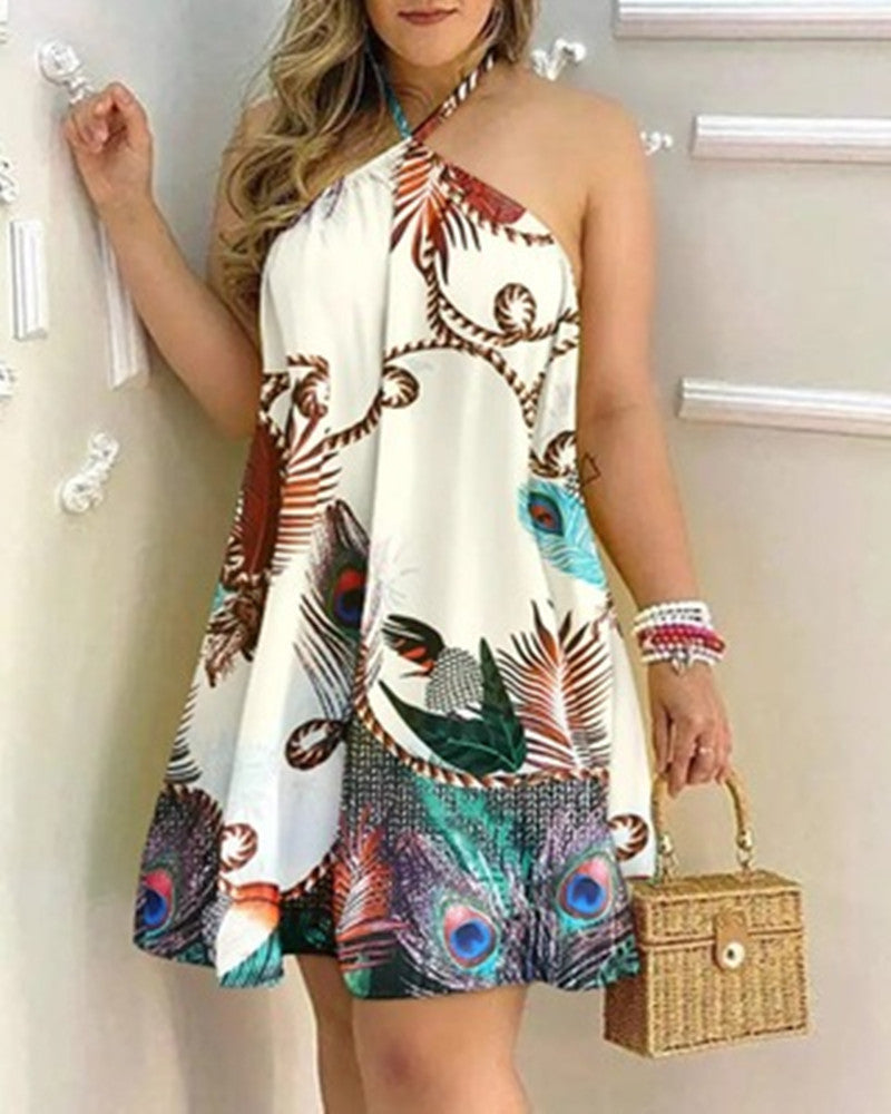 Women's Summer Halter Loose Wear Dress Dresses