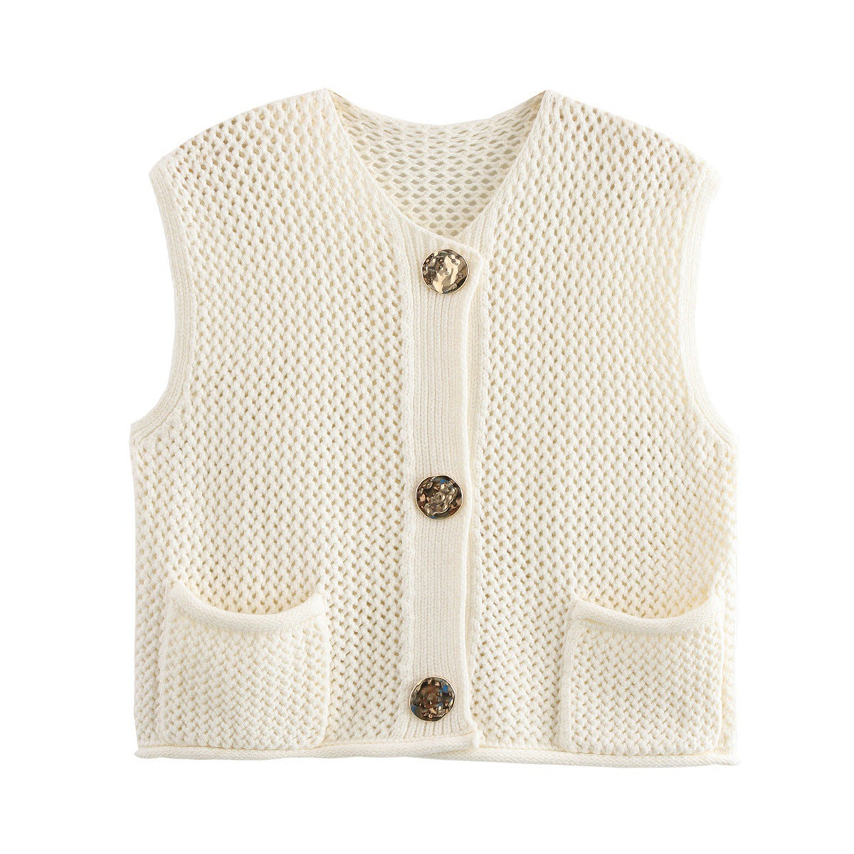 Women's Street Fashion Casual Thick Needle Vests