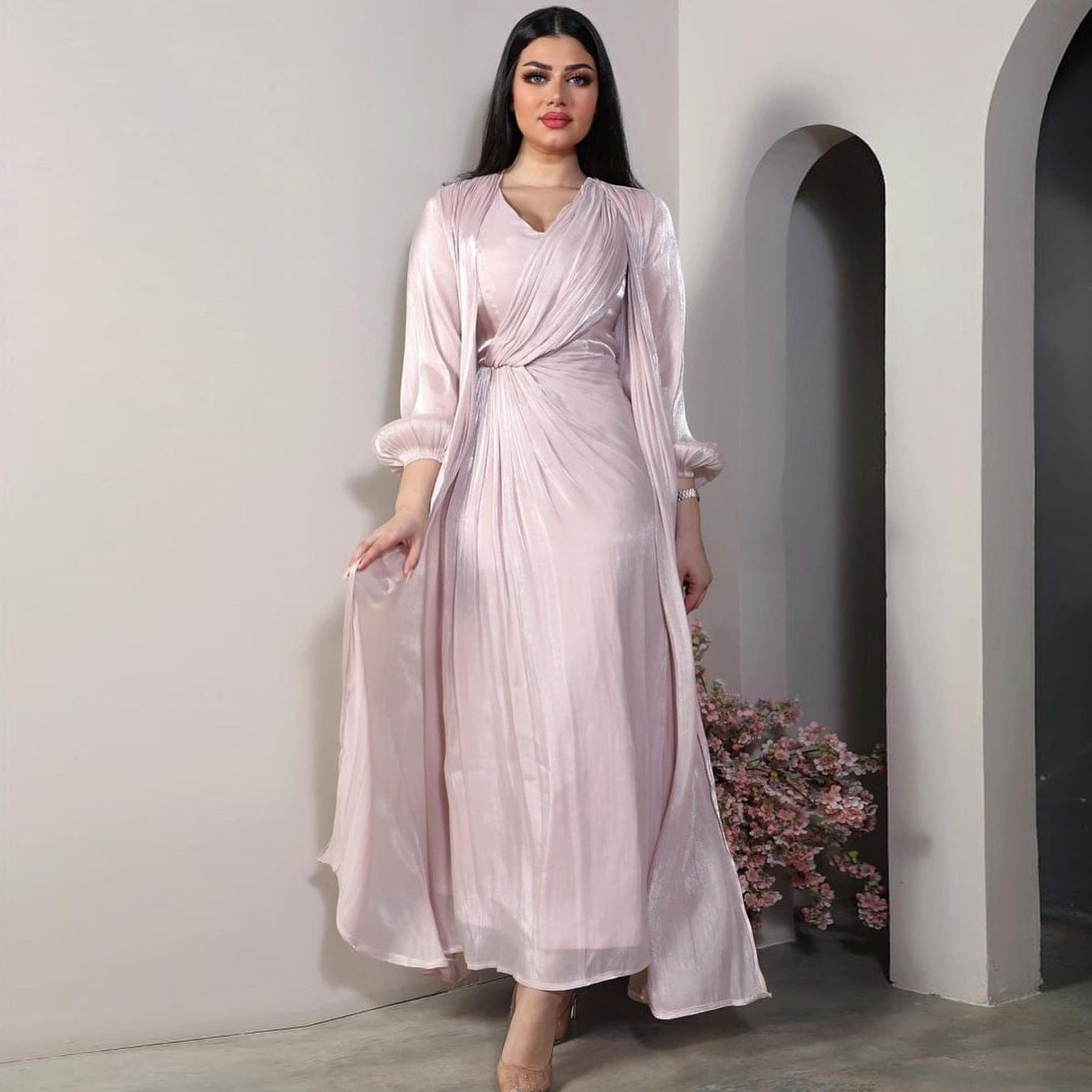 Bright Silk Dress Turkish Robe Fashion Clothing