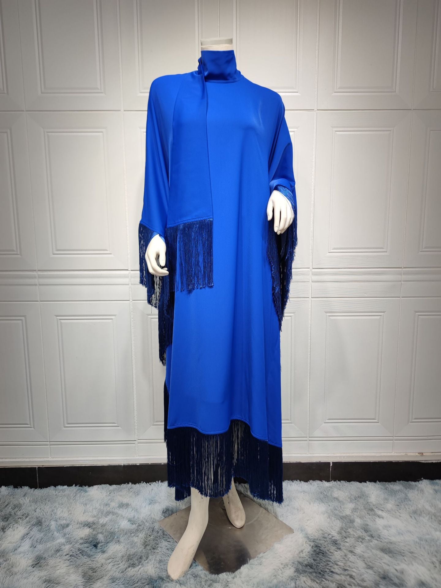 Women's Muslim Batwing Sleeve Tassel High Fashion Clothing