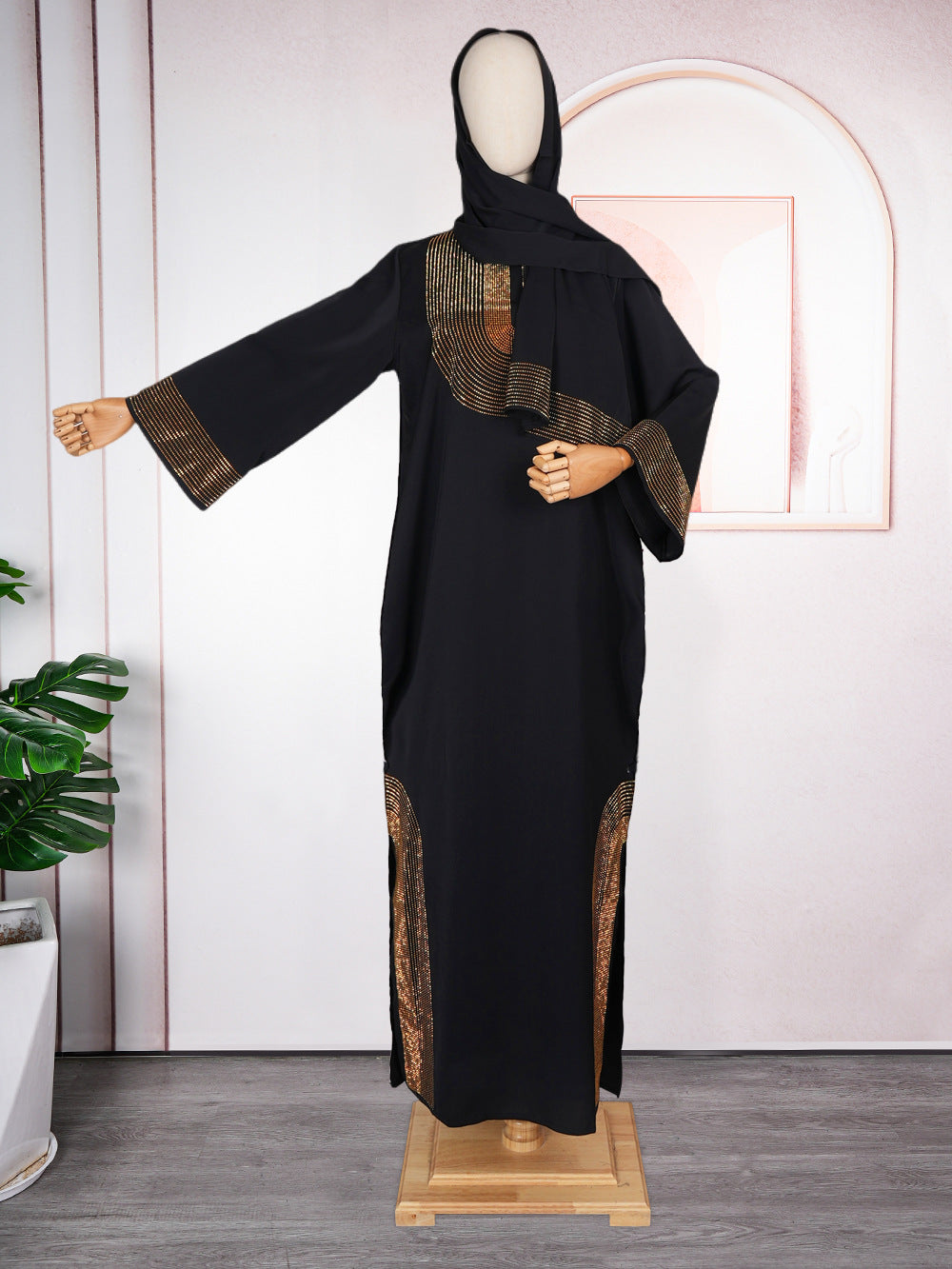 Women's Drilling Saudi Party Fashion Wear Long Dresses