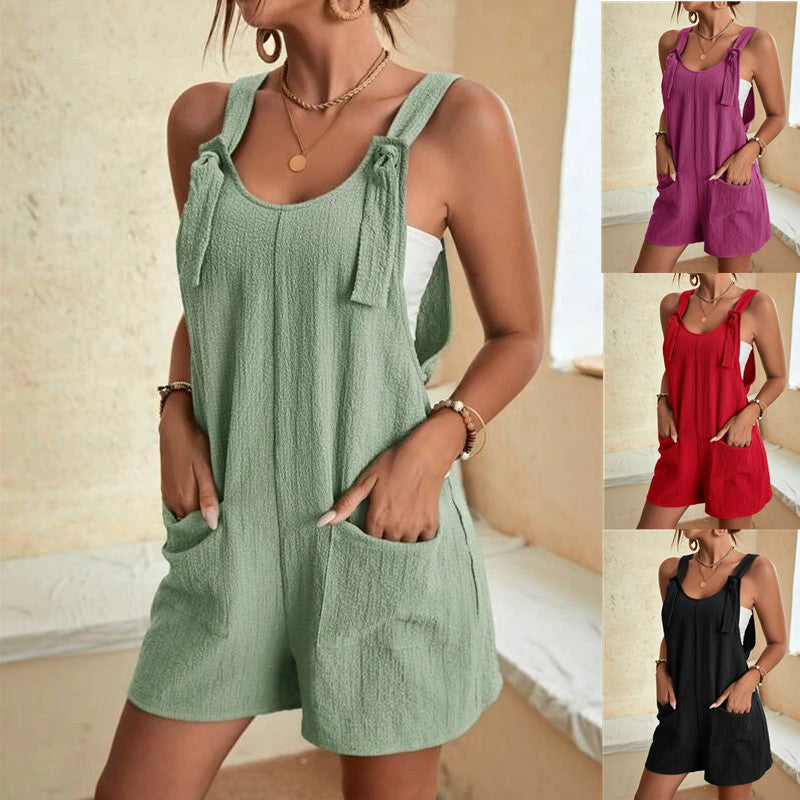 Women's Summer Casual Fashion Suspenders Suspender Jumpsuits