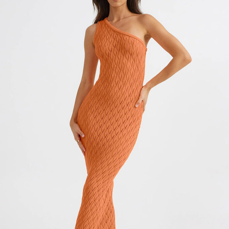 Women's Summer Sexy Hot Hollow Knitted Dress Dresses