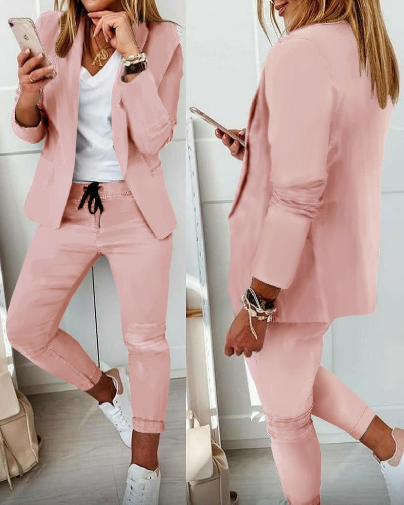 Women's Glamorous Stylish Casual Fashion Set Suits