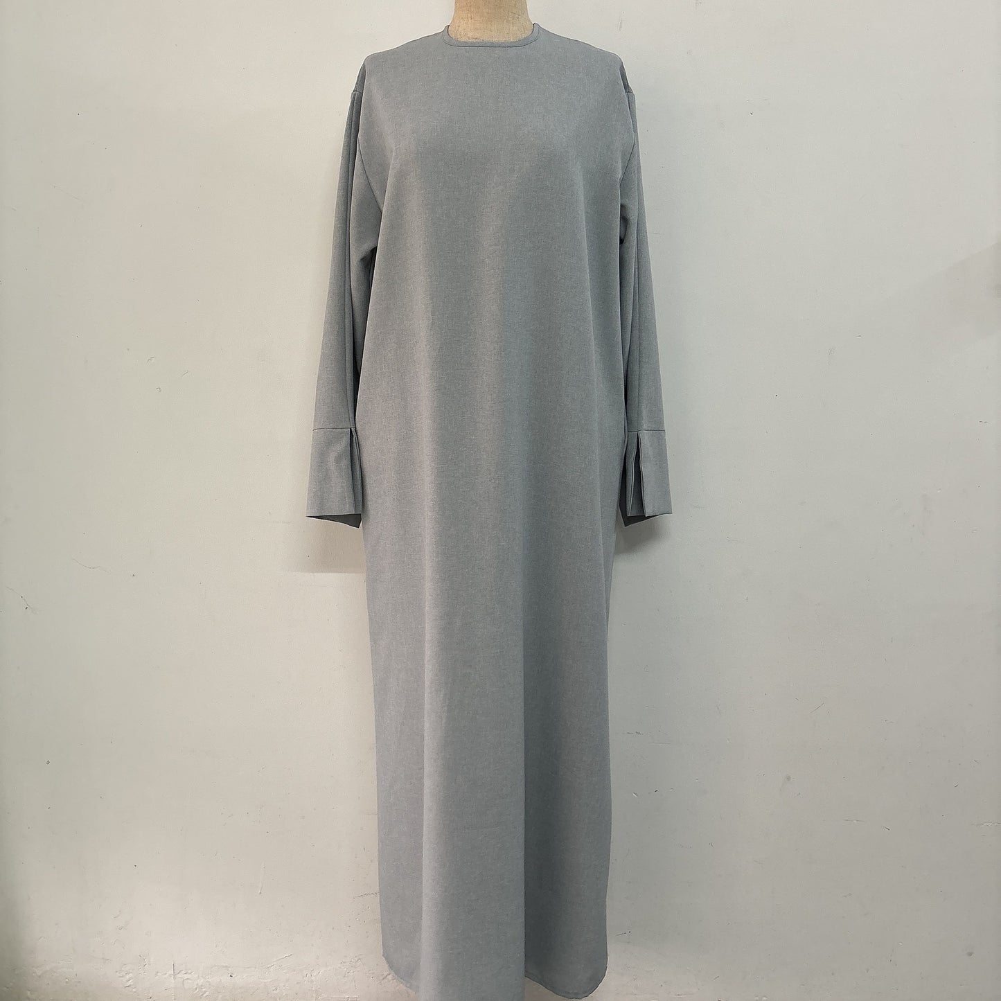 Crew Neck Casual Malay Dress Split Clothing