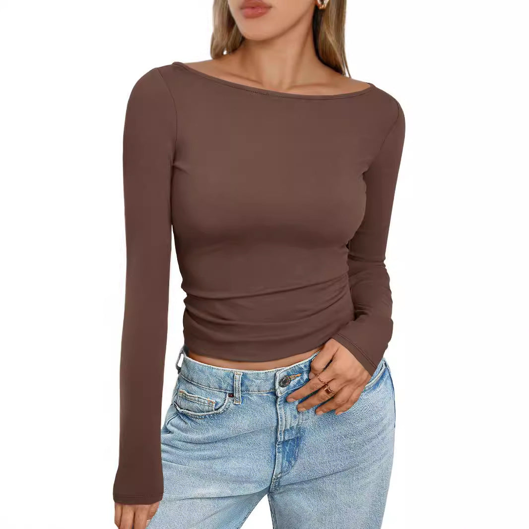 Women's Comfortable Slim Fit Long-sleeved T-shirt Blouses