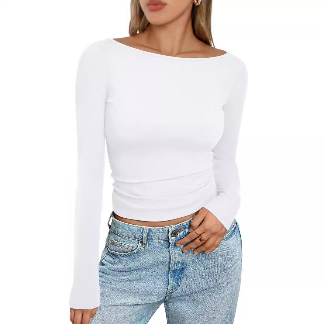 Women's Comfortable Slim Fit Long-sleeved T-shirt Blouses