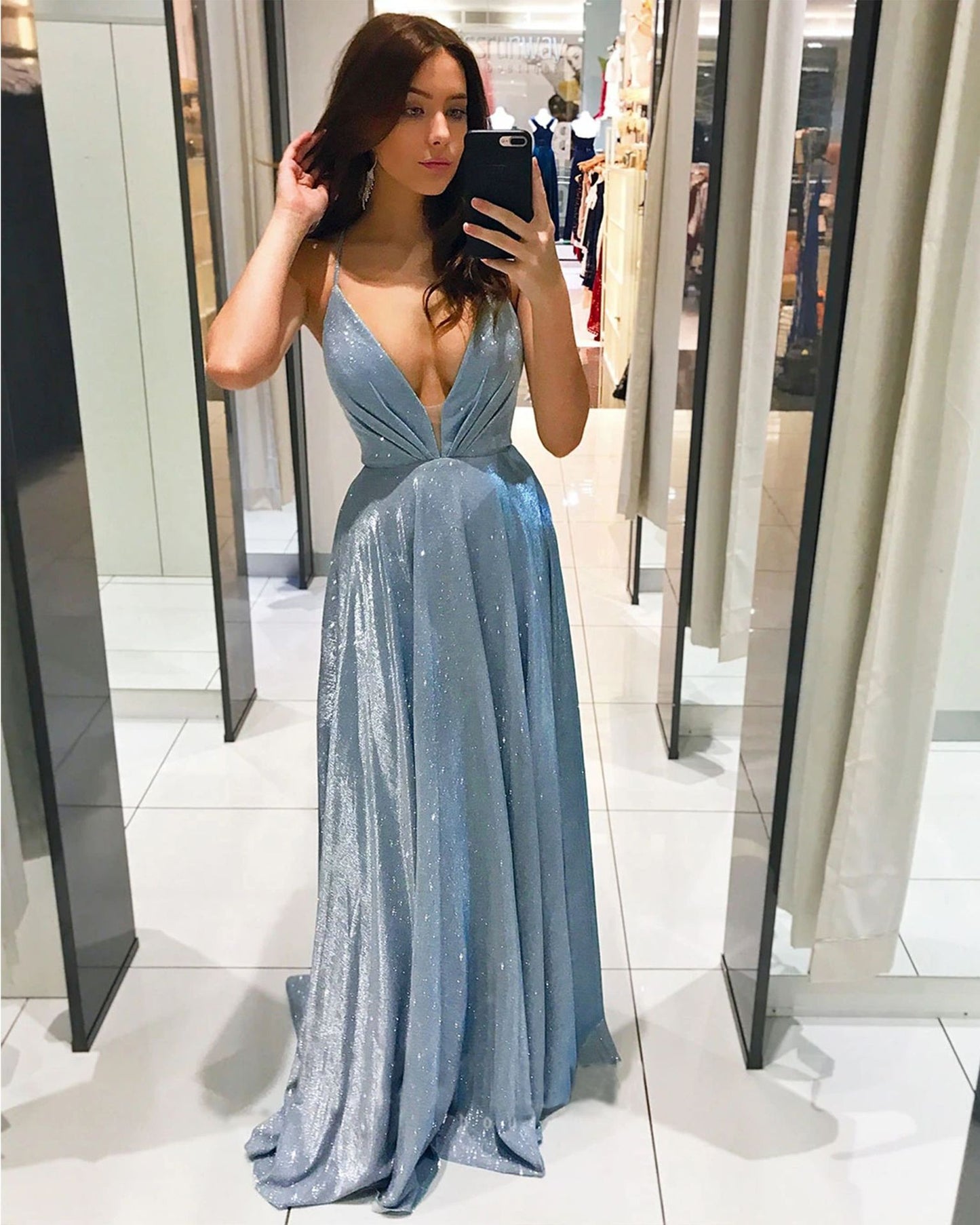 Women's Sling Backless Slim Fit Long Dress Dresses