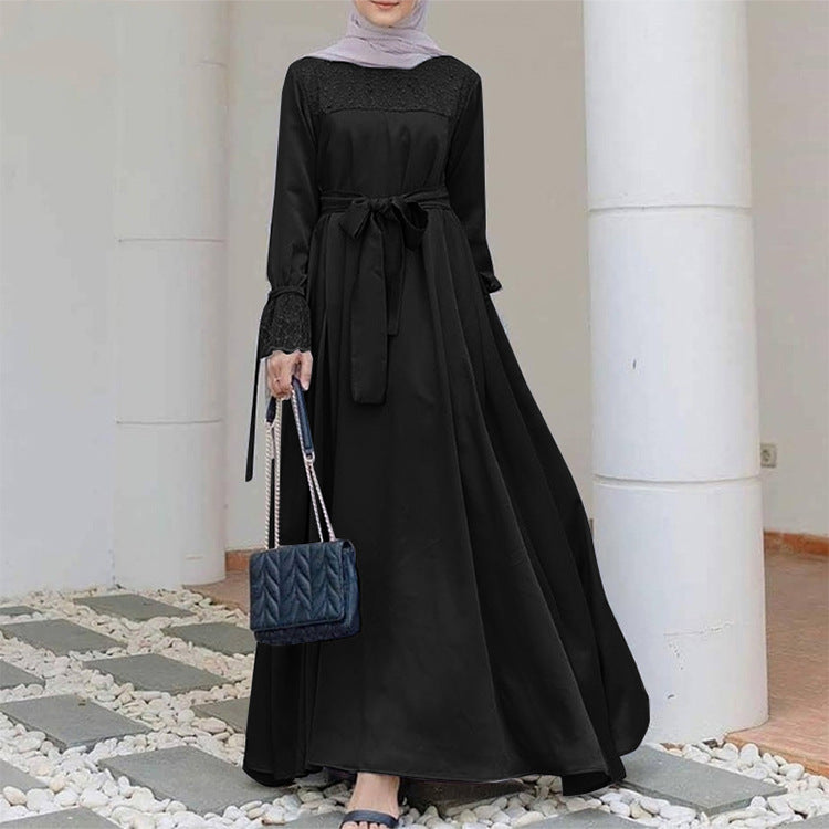 Women's Creative Summer Solid Color Stretch Muslim Clothing