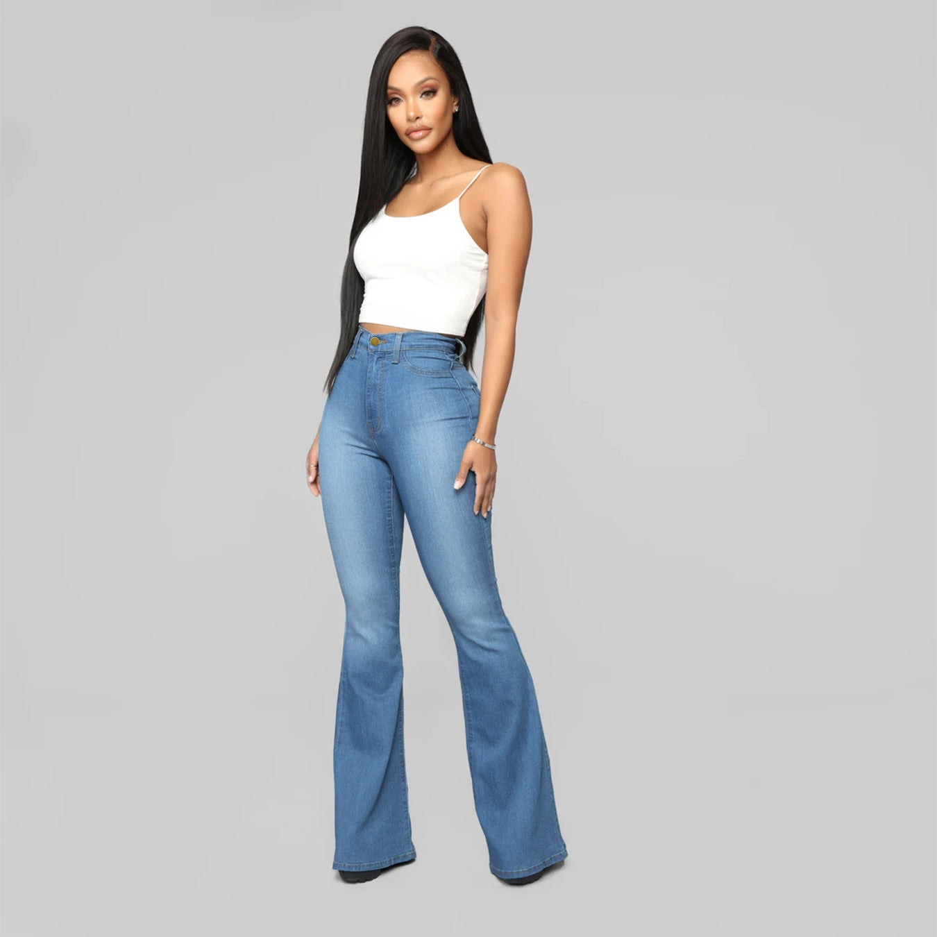 Cool Women's High Waist Stretch Slim Jeans