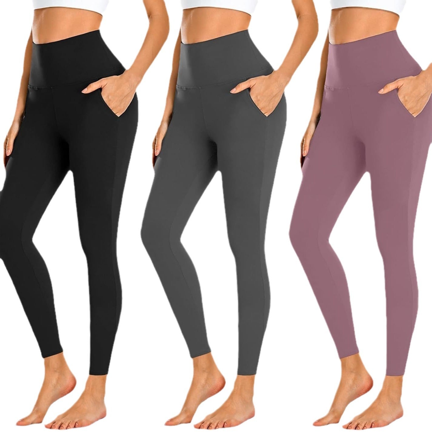 Women's High Waist Belly Contracting Fitness Soft Pants