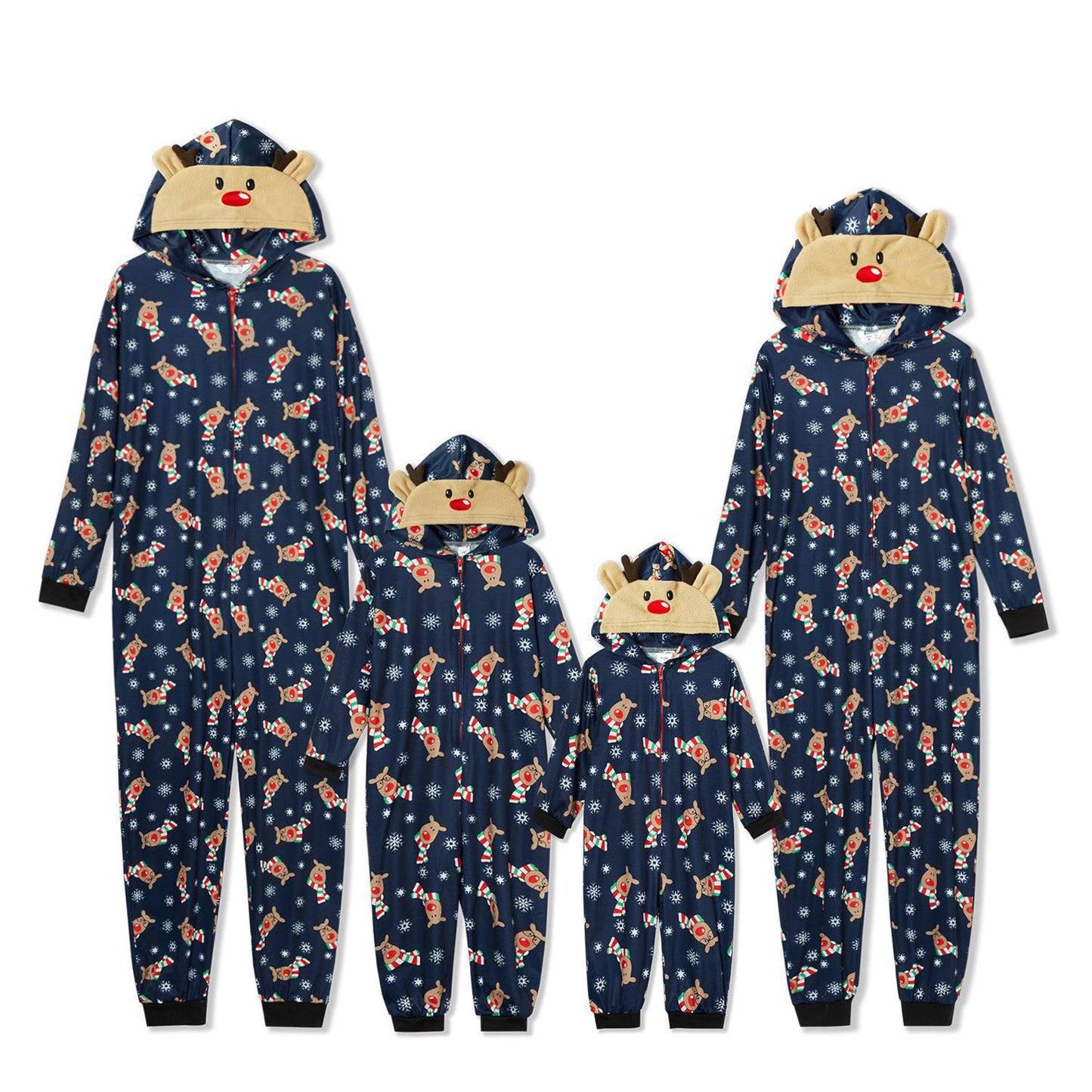 Christmas Wear Fashion Hooded Printing Romper Suits