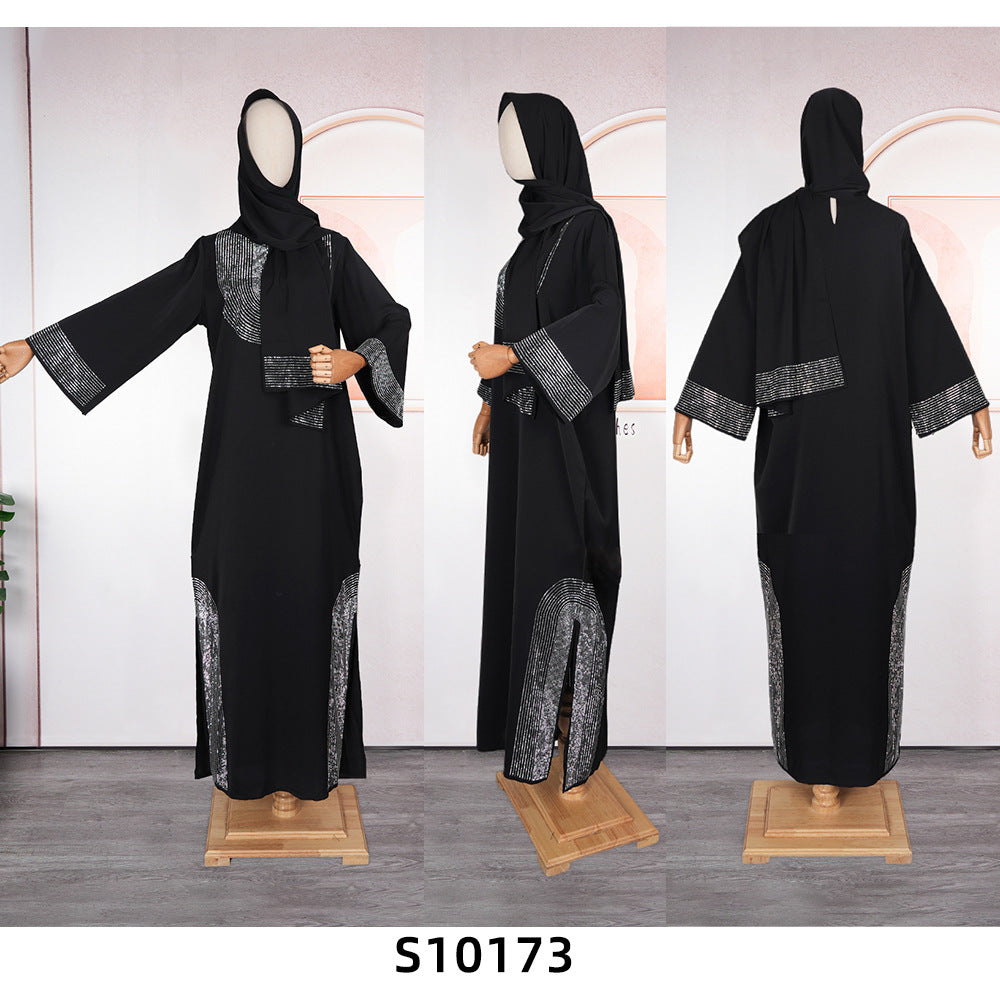 Women's Drilling Saudi Party Fashion Wear Long Dresses