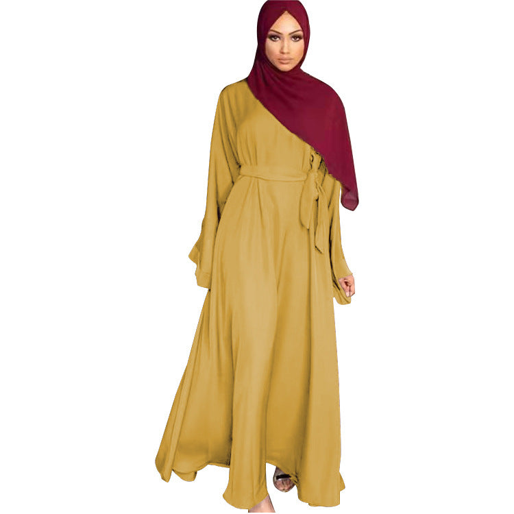 Malay Robe Minimalist Basic Solid Color Clothing