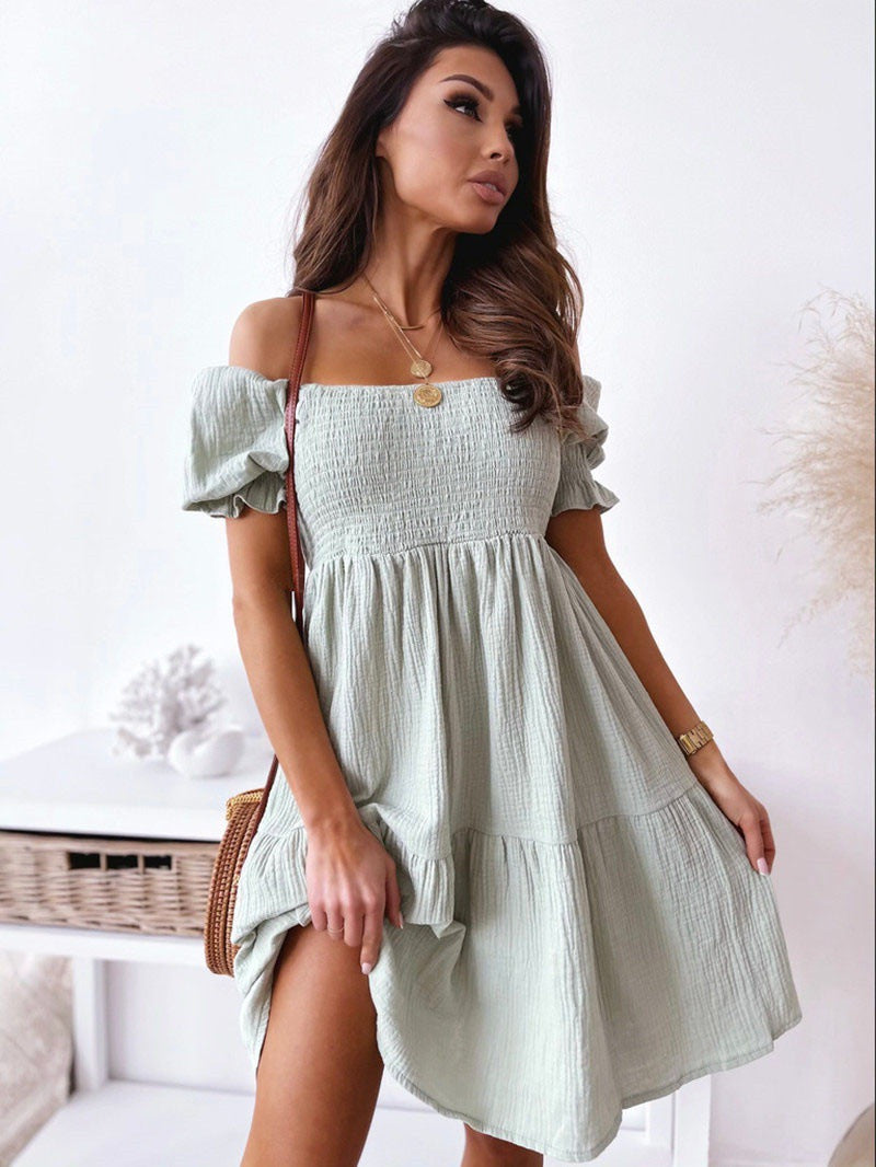 Women's Summer Backless Off-shoulder Long Dress Dresses