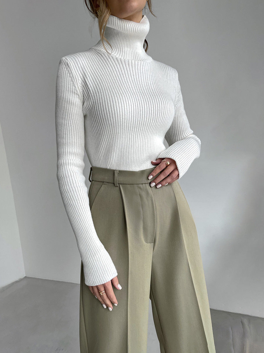 Lengthened Turtleneck Bottoming Shirt Slim Fit Sweaters