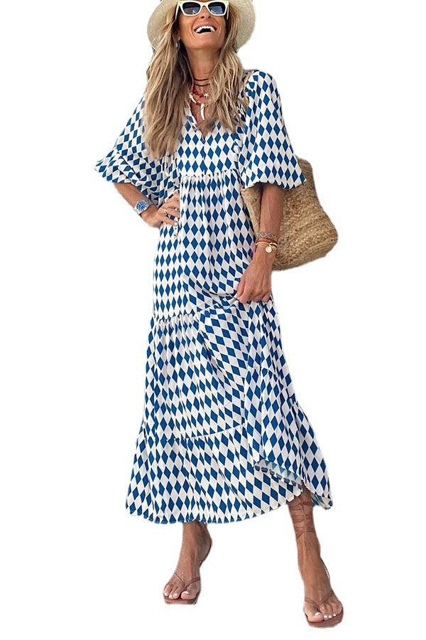 Women's Summer Digital Printed Long Bohemian For Dresses