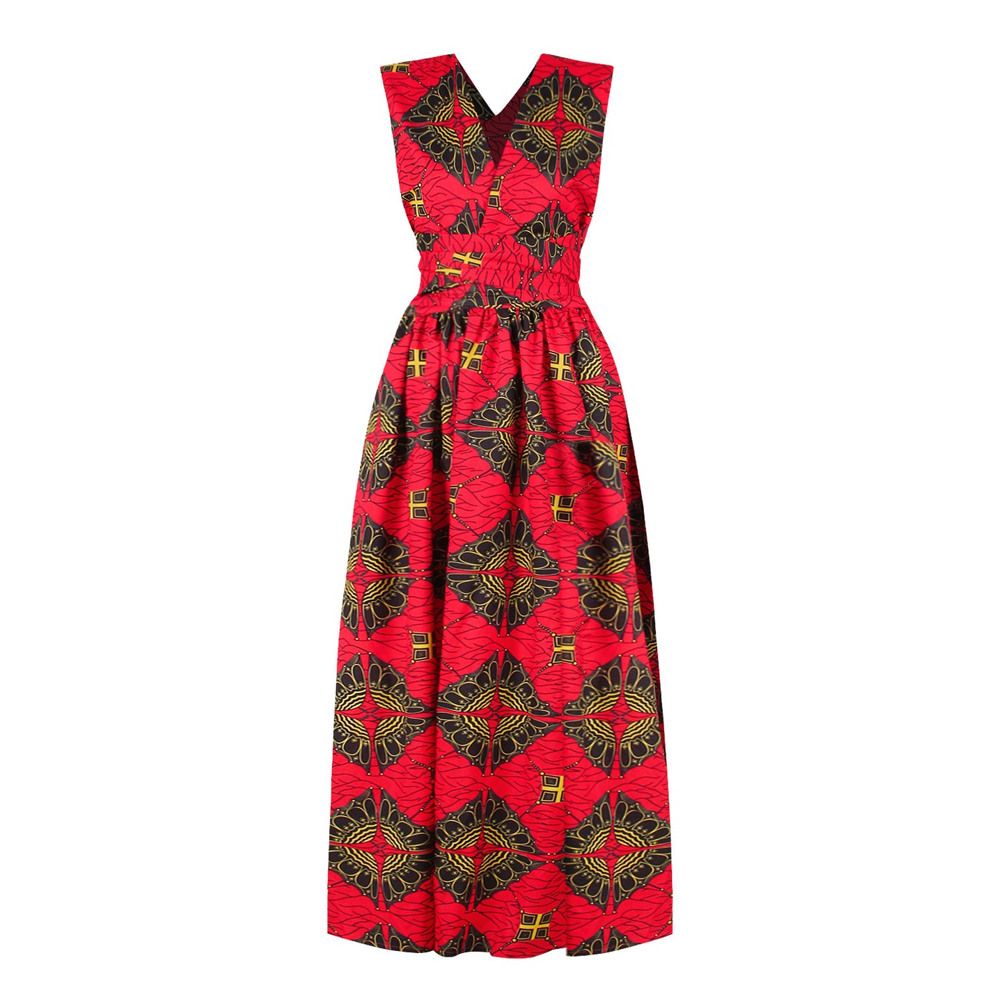 Women's African Wear Printed Multi-wear Sexy Lace-up Dresses