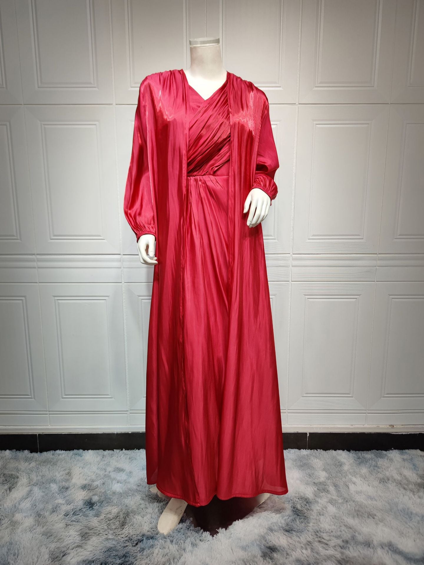 Bright Silk Dress Turkish Robe Fashion Clothing