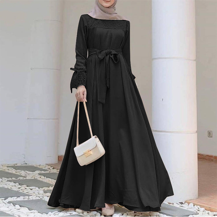 Women's Creative Summer Solid Color Stretch Muslim Clothing