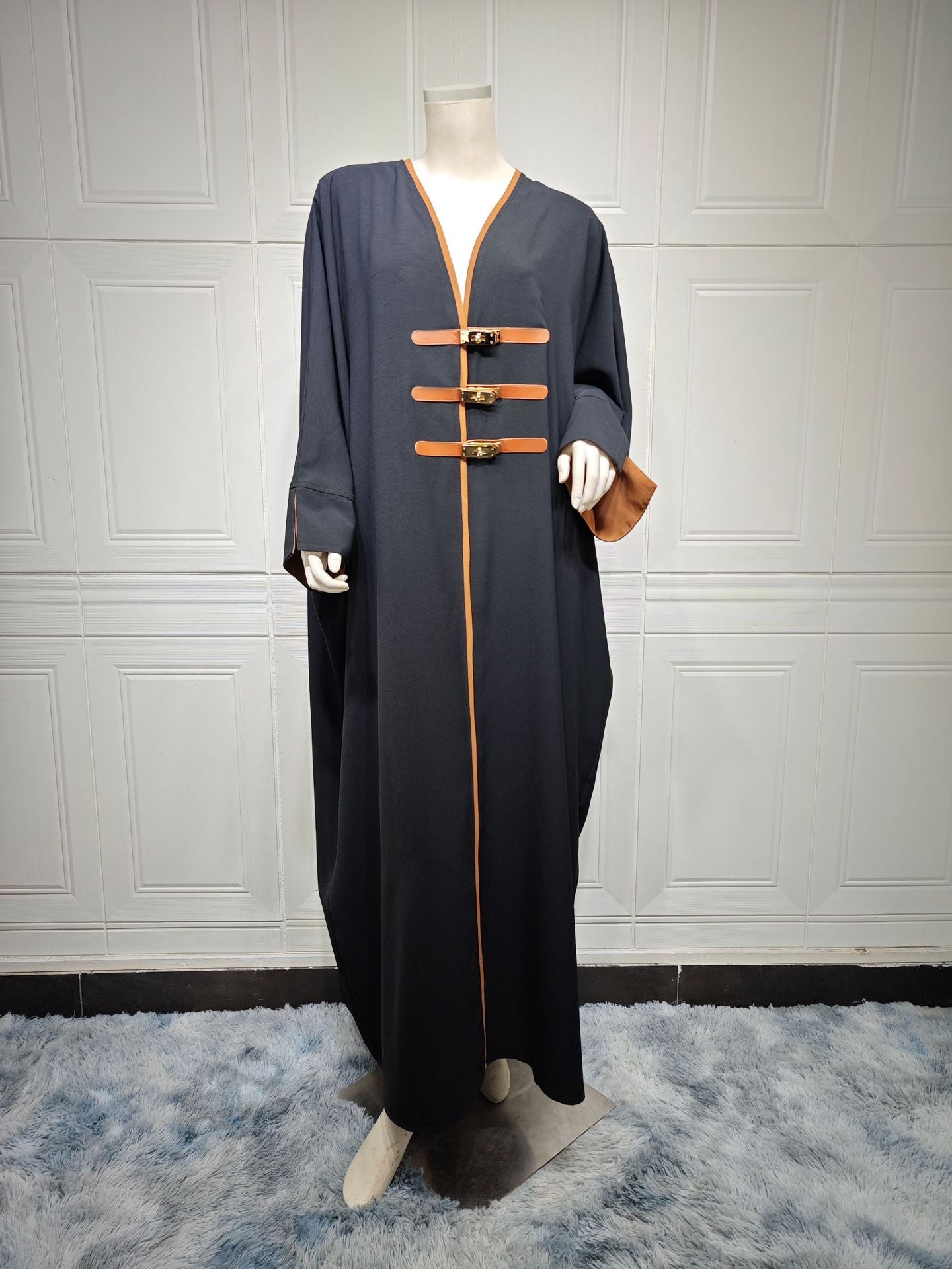 Leather Ring Turkish Color Matching Robe Clothing