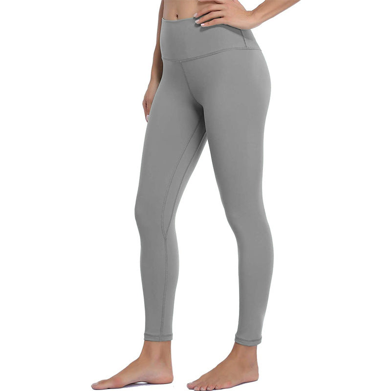 Women's Black Yoga High Waist Hip Raise Leggings