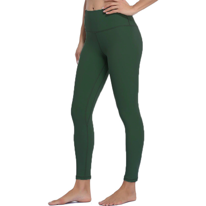 Women's Black Yoga High Waist Hip Raise Leggings