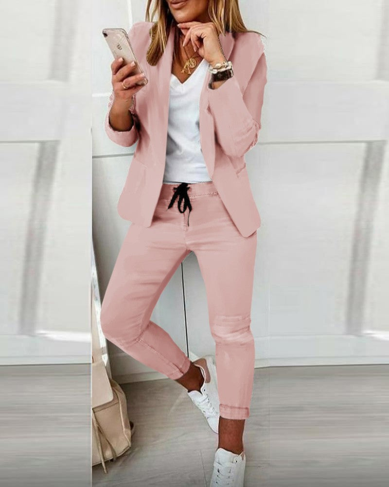 Women's Glamorous Stylish Casual Fashion Set Suits