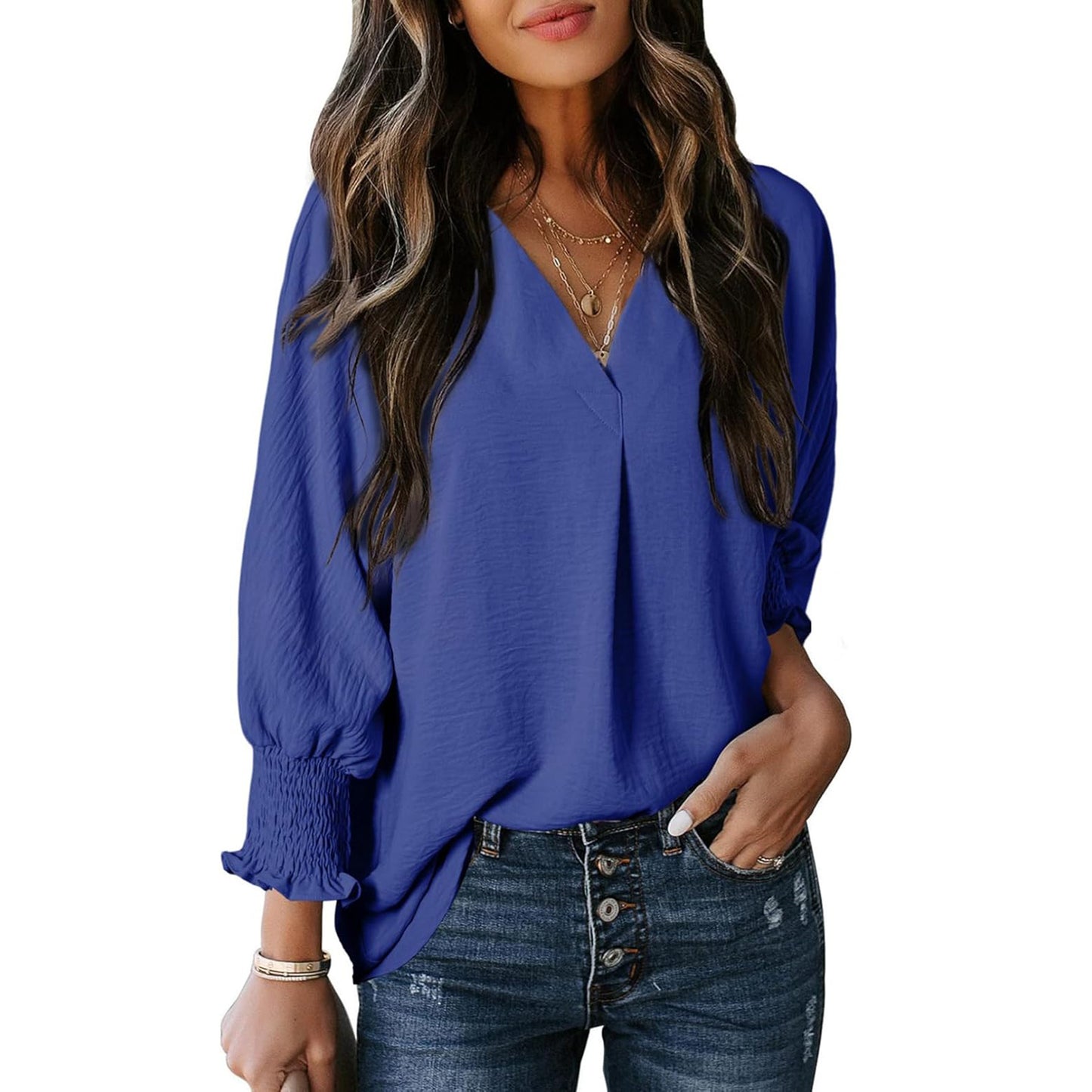 Casual Long Sleeve Loose Shirt T-shirt Blouses