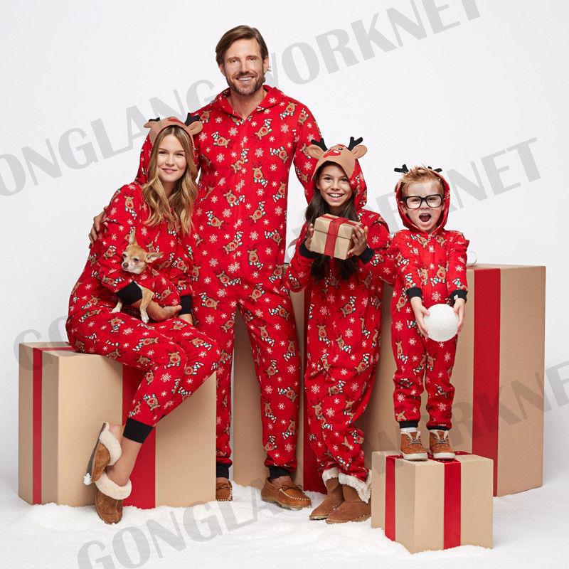 Christmas Wear Fashion Hooded Printing Romper Suits