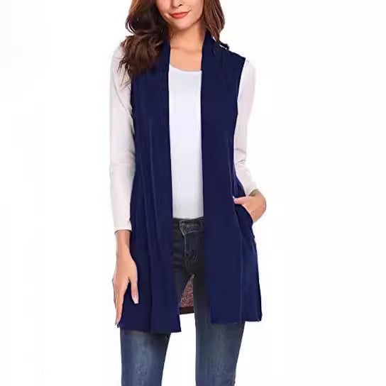 Women's Slouchy Elegant Casual Comfortable Tippet Vests