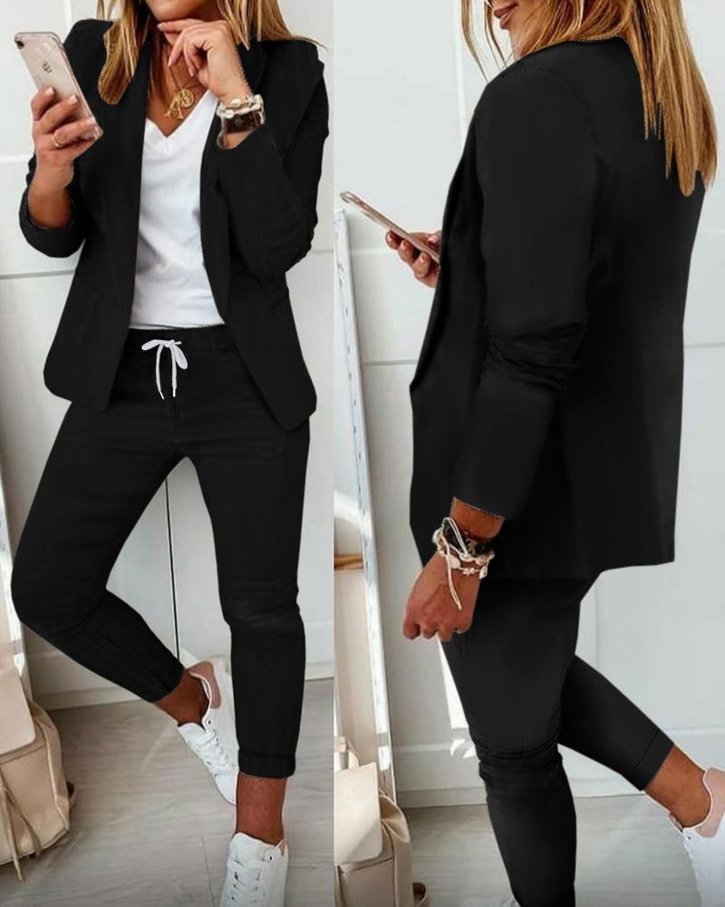 Women's Glamorous Stylish Casual Fashion Set Suits